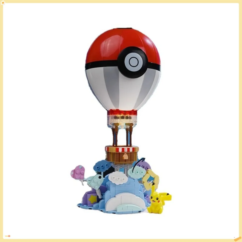 

Keeppley Pok É Mon Series Pikachu Hot Air Balloon Assembling Building Block Models Puzzle Trendy Toys Creative Ornaments Gift