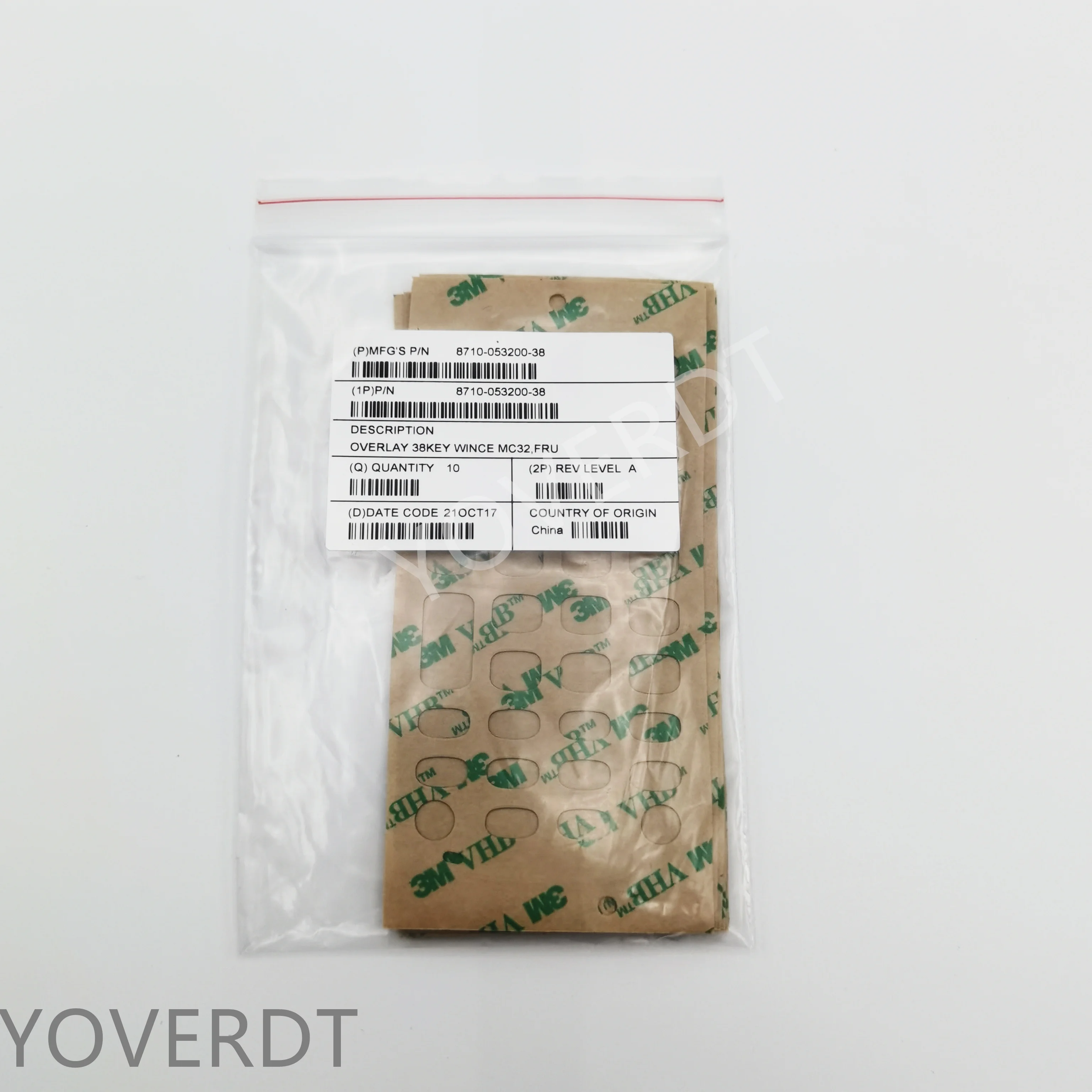 Sobreposição de teclado original de 38 teclas para símbolo Motorola MC3190 MC32N0