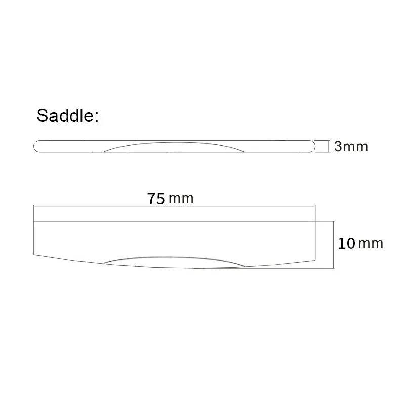 

Bone Acoustic Guitar Saddle Bridge Bone Nut 75x3x10mm – Fine Quality Folk Guitar Bone Bridge Saddle