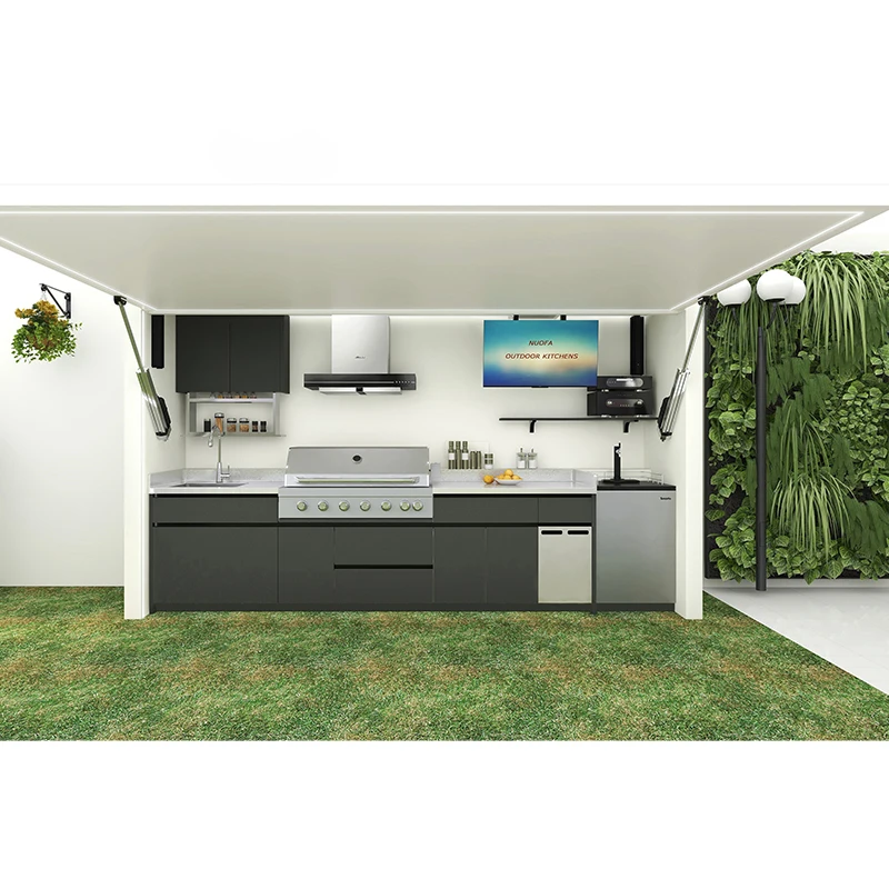 

Modern Luxury Prefabricated Outdoor BBQ Kitchen Pods Modular Outdoor Kitchen System for Backyard Patio BBQ Parties