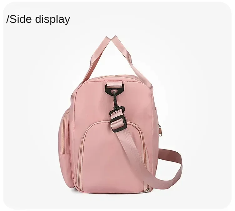 Bolsa de viaje de gran capacidad para mujer, bolsa de gimnasio para fin de semana, bolsas de lona para la noche con comp