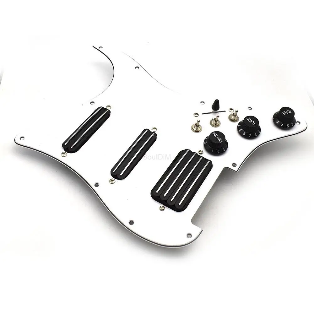 SSH Coil Splitting Pickups Electric Guitar Pickguard 2 Mini Humbucker with Coil Pickup High Output Loaded Prewired Scratchplate