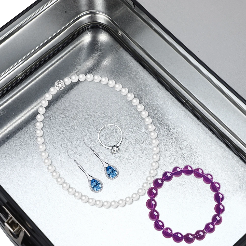 

2pcs Vintage Tinplate With Lock Storage Case For Jewelry Watches Collectibles Desktop Organizer Metal Treasure Box Keepsake