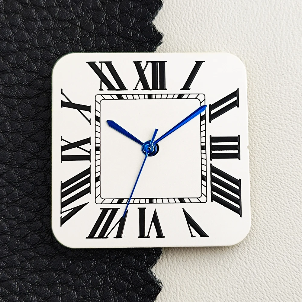 SUPER NH35 Dial 27mm Men's Square Watch Dial Roman Numeral Scale Dial Customizable Logo Suitable For NH35 Movement Accessories