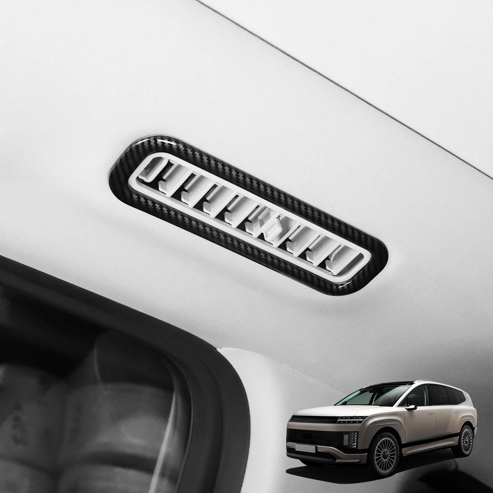 

4pcs Roof Sunroof Armrest Side Air Outlet Vent Decoration Cover For Hyundai IONIQ 9 Interior Automotive supplies