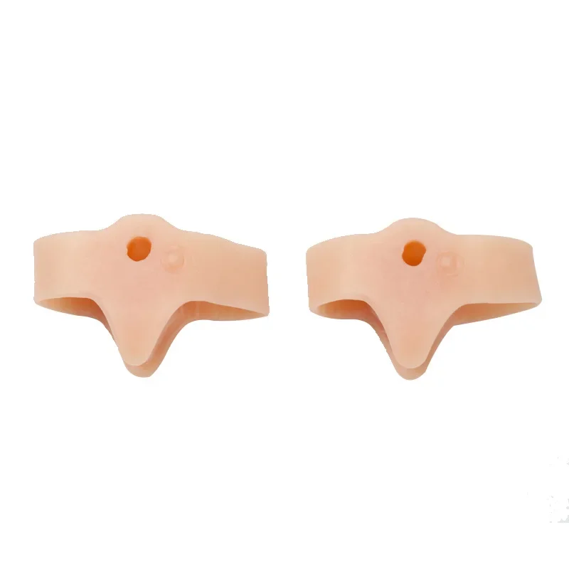 2 pçs ajustador ferramenta de cuidados com os pés silicone gel polegar corrector joanete pé dedo do pé hálux valgus protetor separador dedo alisador
