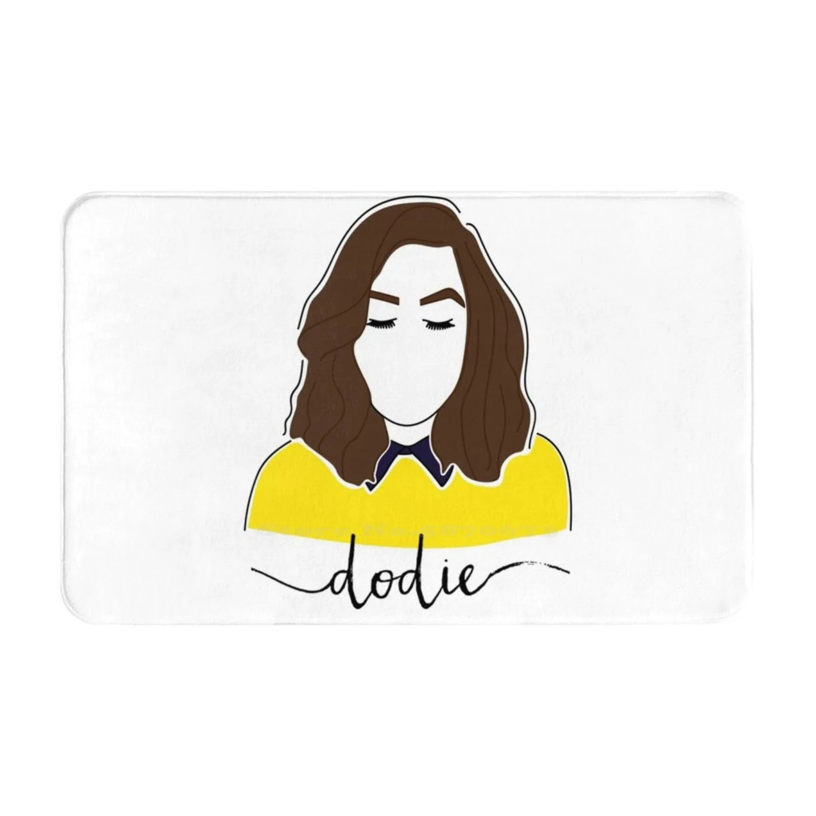 Dodie Clark Portrait ( Doddleoddle ) Soft House Family Anti-Slip Mat Rug Carpet Intertwined Dodie Clark Youtube Doddleoddle