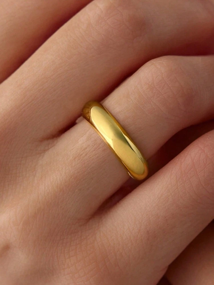 925 Sterling Silver Semplicità Pianura 1mm 2mm 3mm 4mm Apertura Anello in stile americano per le donne Indossare quotidianamente Gioielleria raffinata di alta qualità