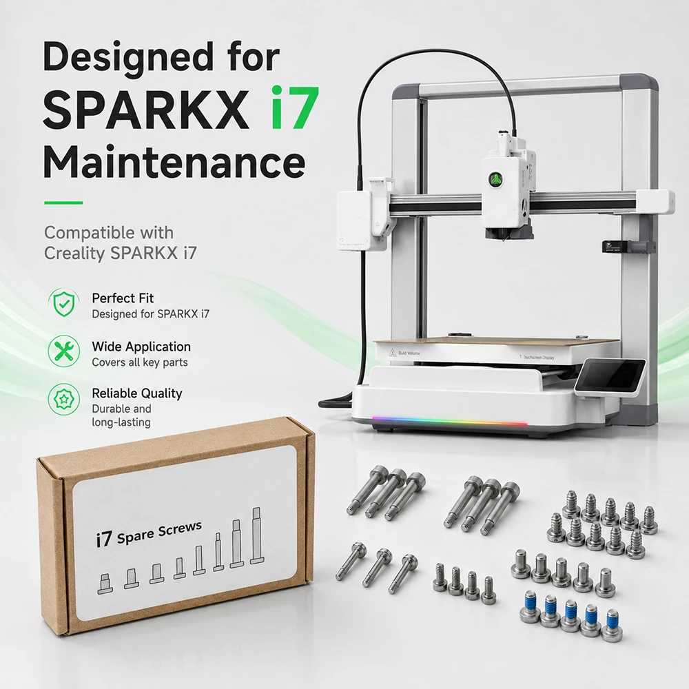 For Creality SPARKX i7 Spare Screws Kit Easy to Replace And  Precise Essential Spare Screws Kit For i7  3D Printer Parts