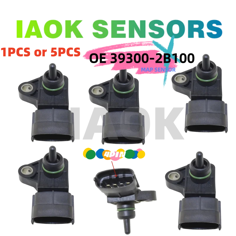 

1P/5PCS 39300-2B100 MAP Sensor Manifold Air Pressure Sensor For Hyundai Accent Sonata Tucson Kia Forte Optima Rio 1.6L 2.0L 2.4L