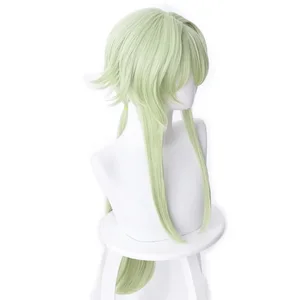 Grüne High Elf Archer YouSei Yunde lange Perücke für Frauen, synthetische Haarperücken, hitzebeständige Kappe, Cosplay -Fantasie 8 Green Archer Cosplay -Verkauf - №7