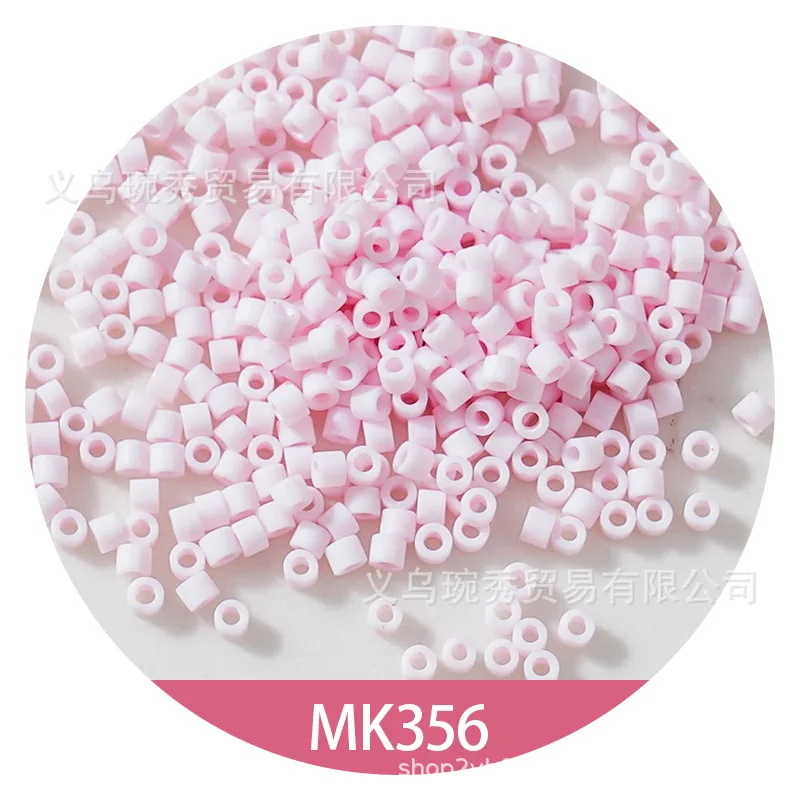 1.6 مللي متر ماتي بلون العتيقة الخرز اليدوية DIY بها بنفسك معكرون الزجاج الأرز الخرز سوار قلادة مواد التطريز الفرنسية #3