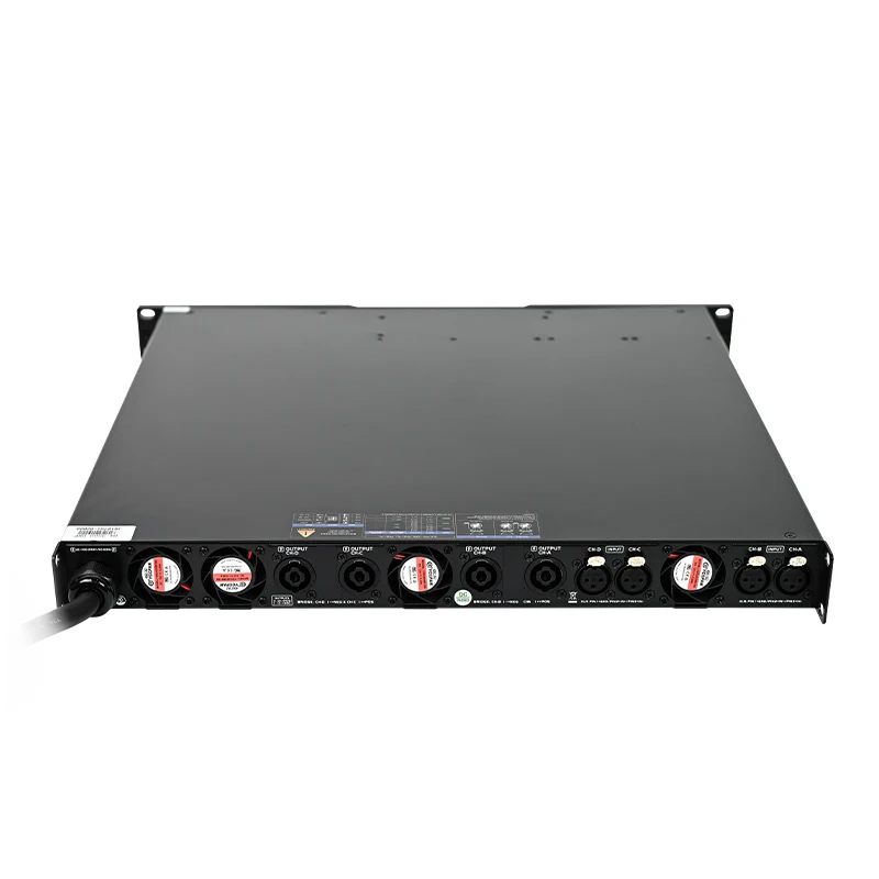 Digital Power Amplifier Dante Optional High End Multi Function Dsp D4-3500 1U Digiial Amplifier 4 Channel Pro Audio Big Power