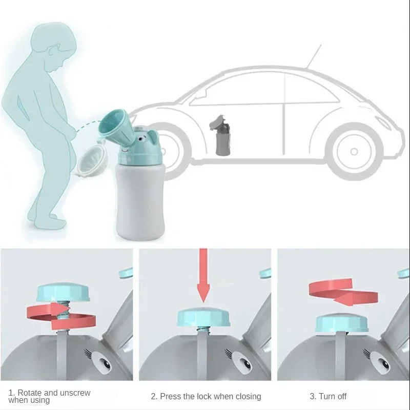 vvocci Baby Anti-leakage Potty baby Pot Outdoor Car Portable Hygiene Toilet Urinal Travel Kids Convenient Toilet Training Potty