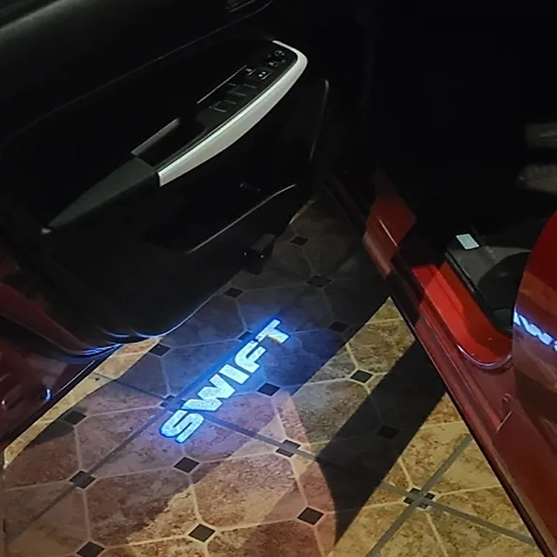 

Led Car Door Welcome Light Laser Projector Logo Ghost Shadow Lamps For Suzuki Swift Grand Vitara Sx4 Jimny Wrangler Accessories