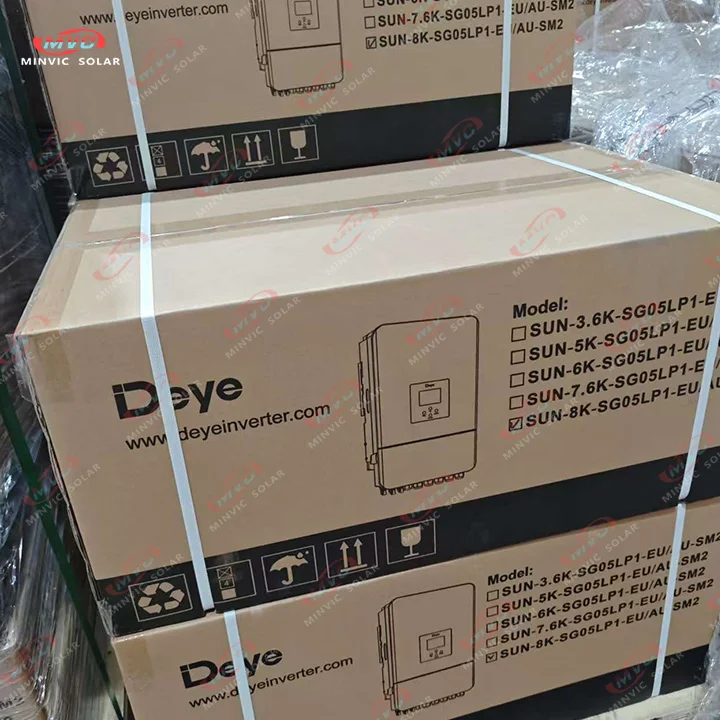 Inverter Hybrid TLF Deye 8kw SUN-8K-SG05 LP1-EU- Inverter Sistem Tenaga Surya Rumah Tangga Paralel Deye 8k 220v