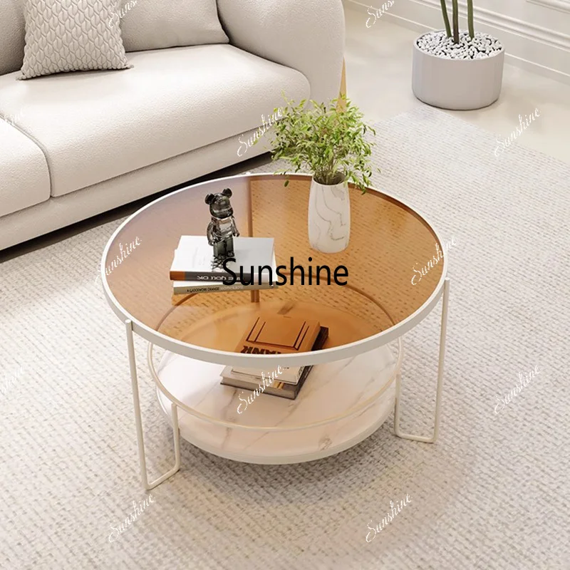 Modern Nordic Coffee Table Space Saving Vintage Premium Aesthetic Side Table Simple Design Table Desk Living Room Furniture