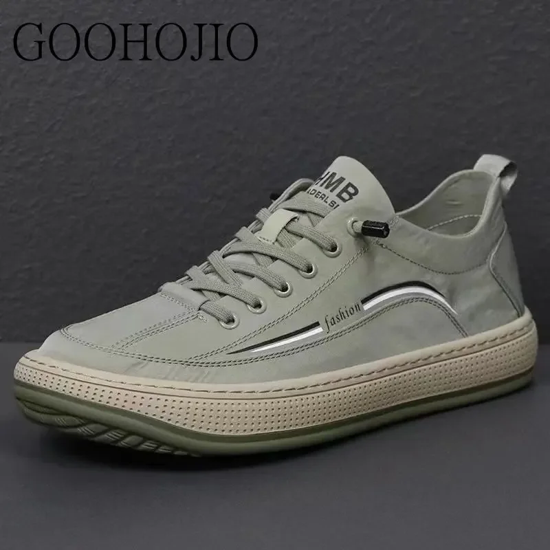 Autumn Men Casual Shoes Spring Men Sneakers Light Shoes Men Vulcanize Shoes All-match Shoes Male Flats Lace-up Platform Canvas