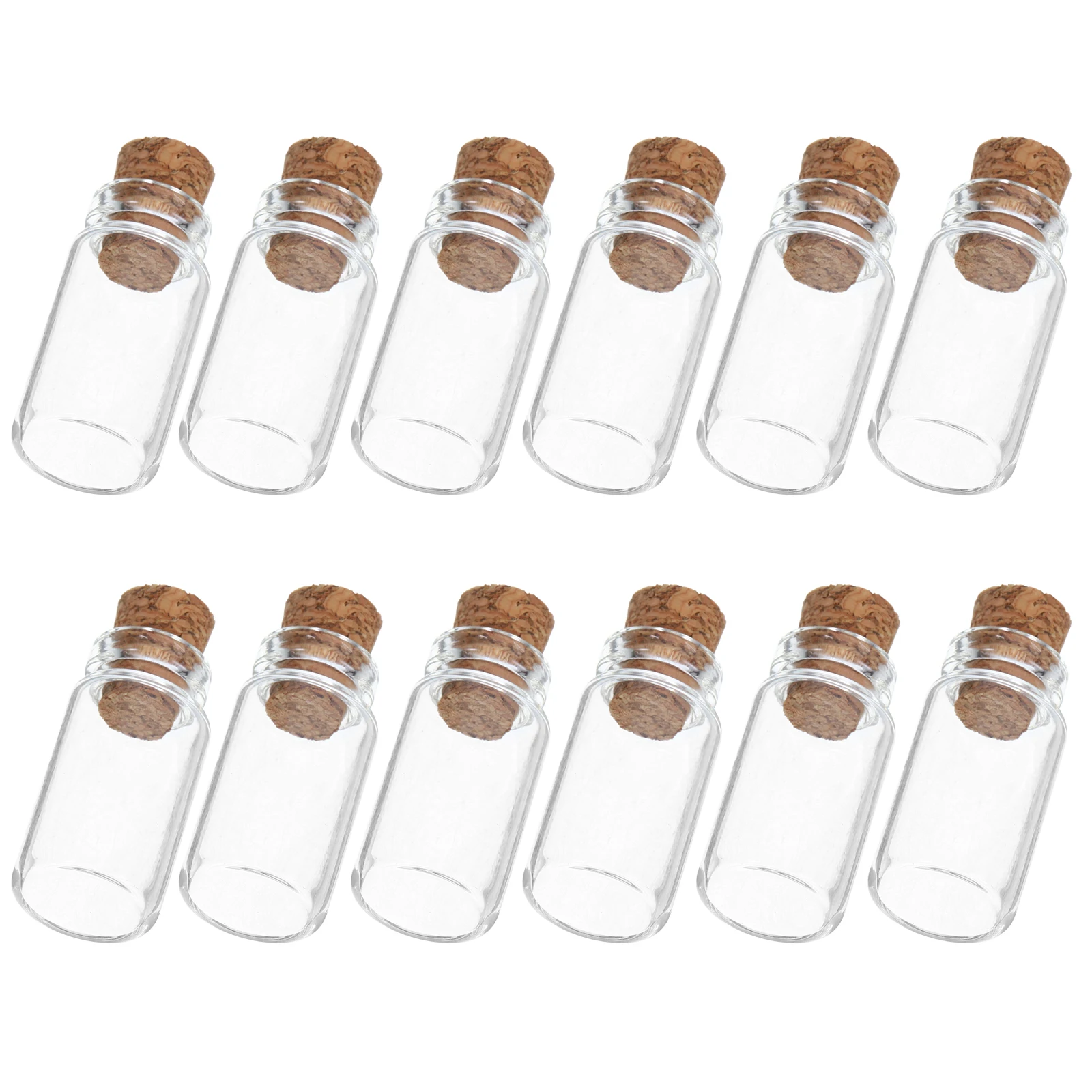

12pcs Mini Wishing Bottles 0 5ml Glass Jars with Cork Lids 10x18mm Decorative Storage Versatile Craft Tiny Vials