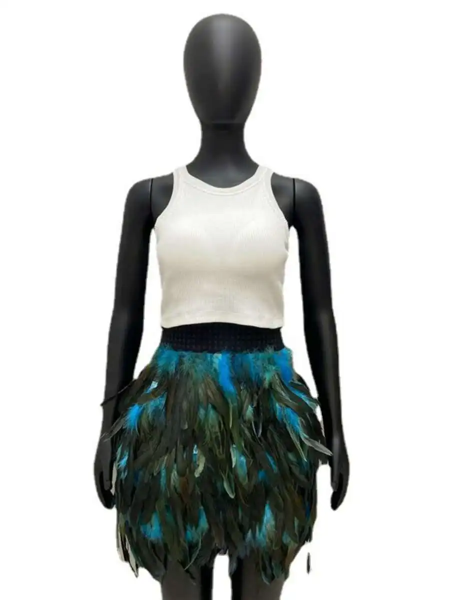 

Feather f Skirt Women's ort Skirt Par eup 0 Colors Hot S Faionable Bodycon Skirt Summer Collection