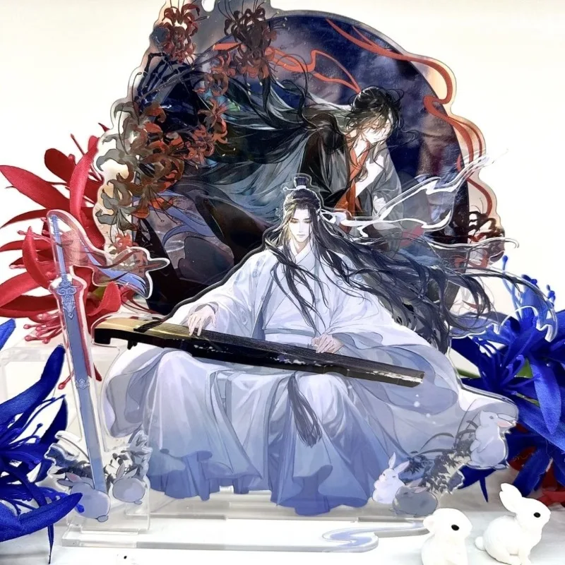Porte-clés Mo Dao Zu Shi pour femme, plaque décorative Lan Wangji, figurine Wei Wuxian, ornement de collection, accessoires, poupée en acrylique, cadeau
