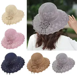 Spring Summer Foldable Sunshade Hat Lady Girls Fisherman Hat Buckets Hat Sunscreen Cap Outdoor Beach Adjustable Cap Women Hat