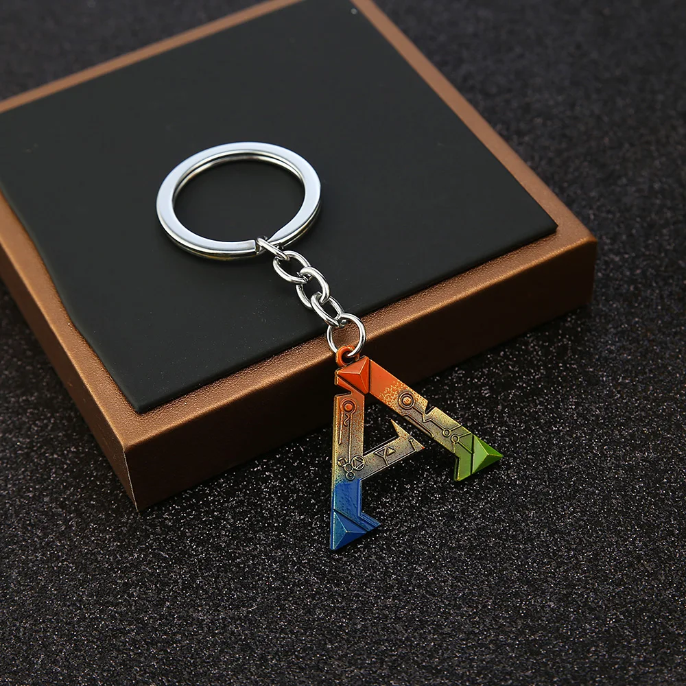 ARK Survival Evolved Pendant Necklace Colorful Letter Choker Statement Necklace Chaveiro Car Keychains Souvenir Game Jewelry