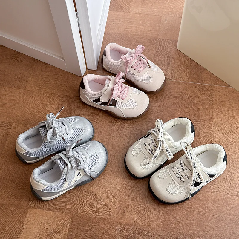 Spring Autumn Kids Sneakers Boys Girls Sport Shoes Fashion Mesh Breathable Kids Casual Shoes Toddler Boys Girls Running Sneakers