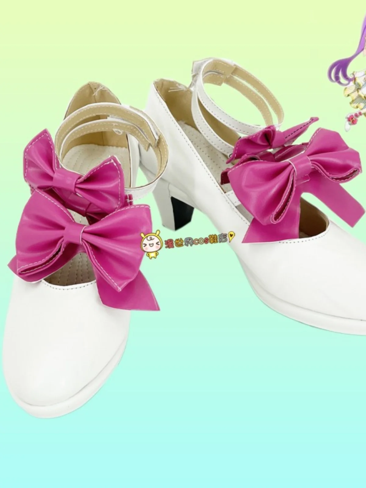 Pripara Manaka Laala Cosplay Costume Anime Shoes Handmade Faux Leather Shoes