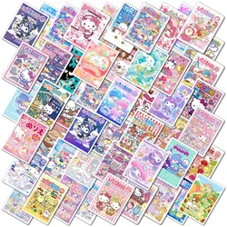 10/50/100 pz simpatico cartone animato Sanrio Poster adesivi telefono Graffiti bagagli Laptop bambini decalcomania mia melodia Cinnamoroll Kuromi adesivi