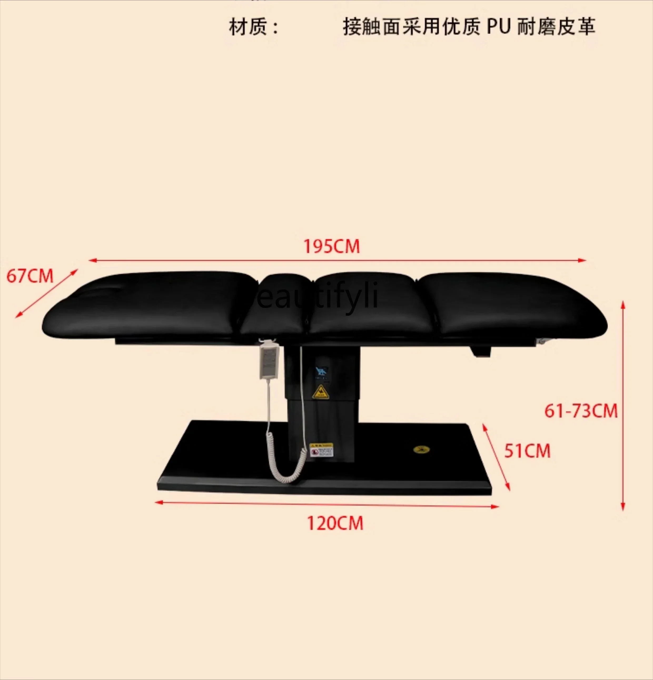

06Letto tatuaggi multifunzionale elettrico sedia pieghevole per tatuaggio per sopracciglia raschiando lettino per terapia di m