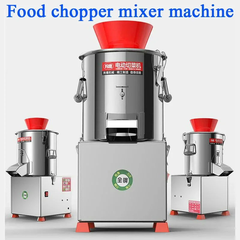 2025 Nieuwe Groentensnijder Elektrische Cutter Chili Gehaktmachine Grinder Rvs Voedselverwerking Machine 100-130 kg/u