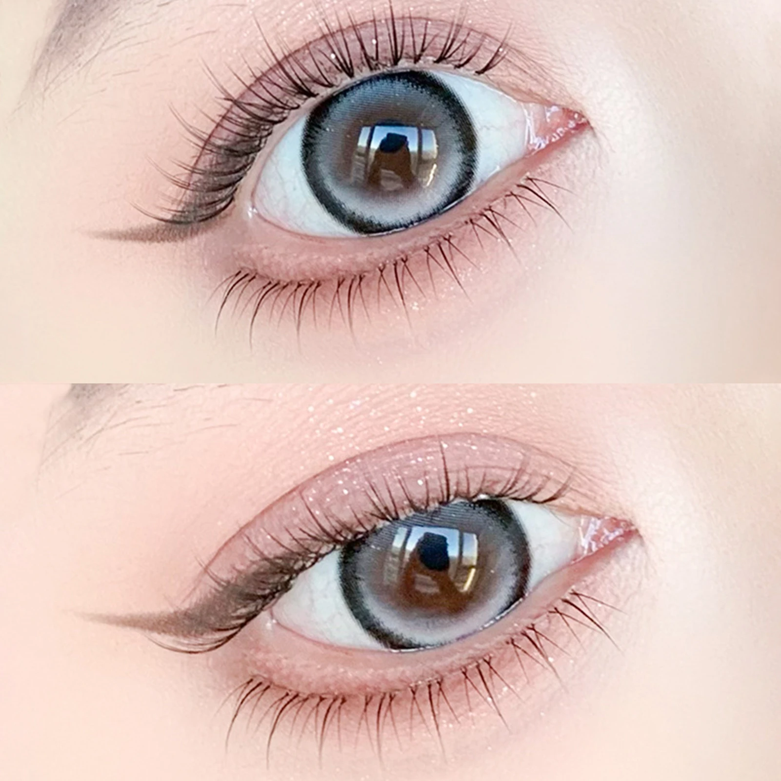 Ciglia finte Aspetto naturale Ciglia a striscia completa Ciglia spesse e sottili appuntite quotidiane per effetto sollevamento occhi Strumento per l'uso del trucco fai-da-te