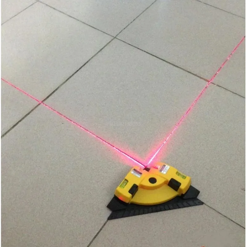 

90° Infrared Laser Level Vertical Horizontal Line Projection Square Floor Tiling Level Laser Accurate Measurement