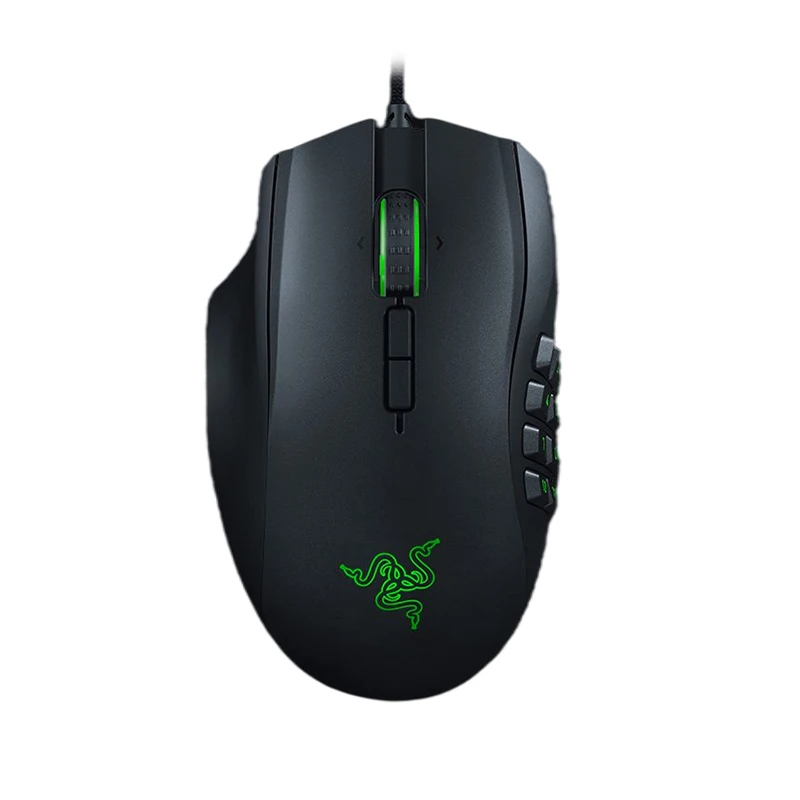 Razer Naga Left-Handed Edition Ergonomic MMO Gaming Mouse 20000DPI 19+1 Programmable Buttons Wired Gaming Mouse