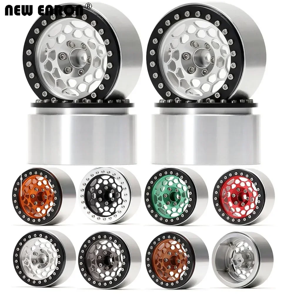 NEW ENRON 2.2β Alloy Beadlock Wheels Hub Rim for RC 1/10 12mm Hex Crawler Car Axial SCX10 90046 RR10 Wraith YETI CC01 TF2