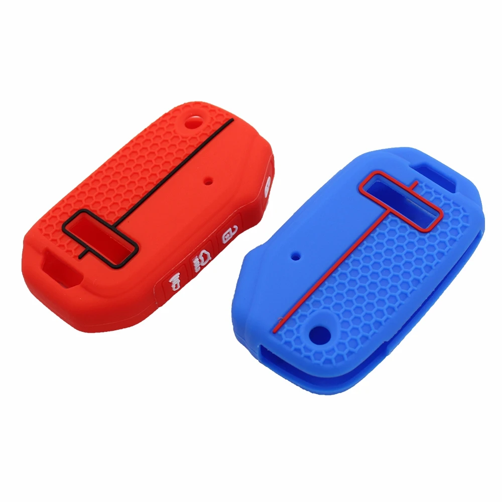 Xinyuexin 3/4 Buttons Silicone Key Cover Case for KIA Forte Flip Key Remote Fob 2019 2020 2021 2022 2023 Car Accessories