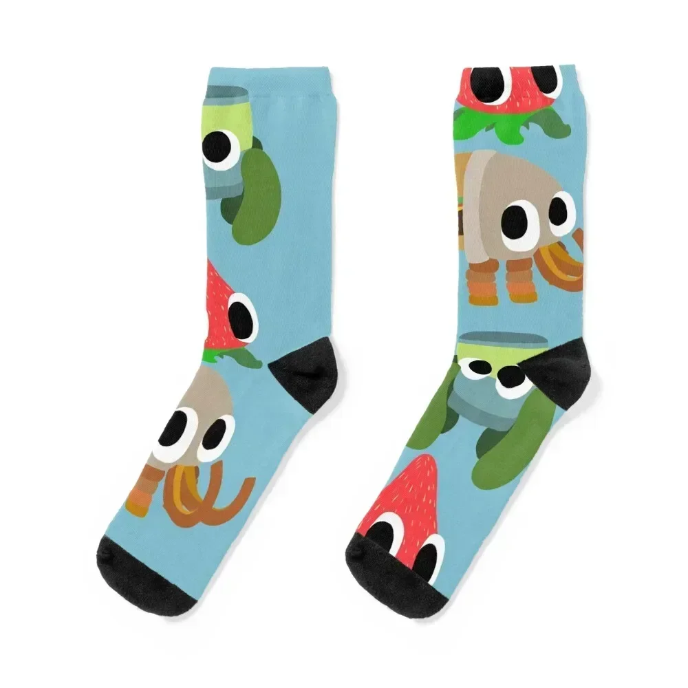 

Bugsnax (Bunger, Strabby, & Pinkle) Socks valentine gift ideas Climbing hiking hockey Socks Ladies Men's