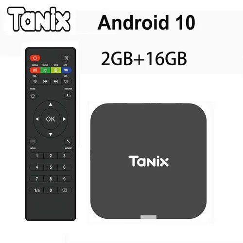 Tanix TX1 Android 10 TV Box 2.4G WIFI 4K HDR 3D 8GB 16GB Allwinner H313 Quad Core DC 5V/2A