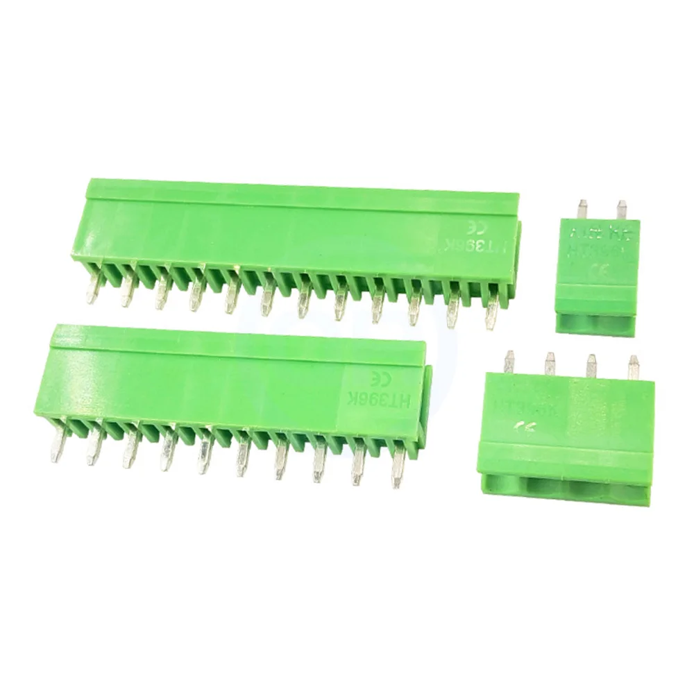 (10 pcs) KF396V-3.96 3.96MM Plug-in Terminal Block HT396 Green Straight Pin Header 2-12Pin