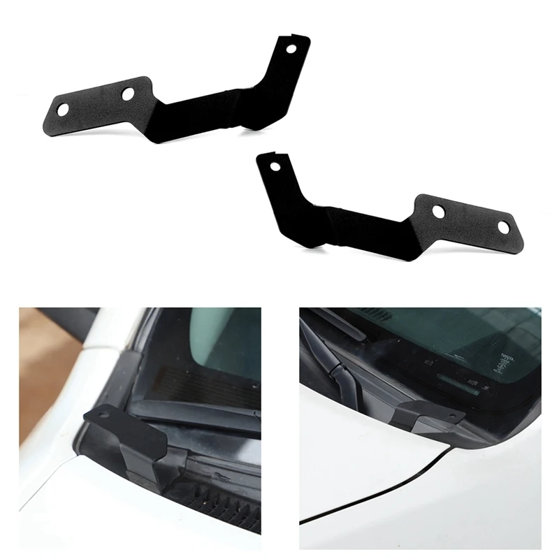 A-Pillar Mount Brackets For Toyota 4Runner 2010-2023 LED Work Light Spotlight Holder Hood Bracket Accessories Parts