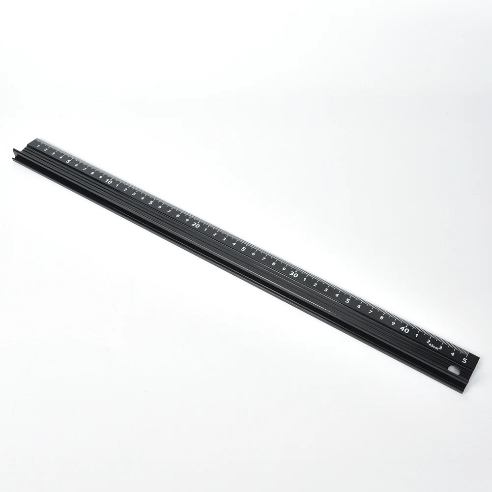 45cm L Type Aluminum Alloy Cutting Ruler L Shaped Measuring Square Straight Edge Ruler for Woodworking Length Measurement