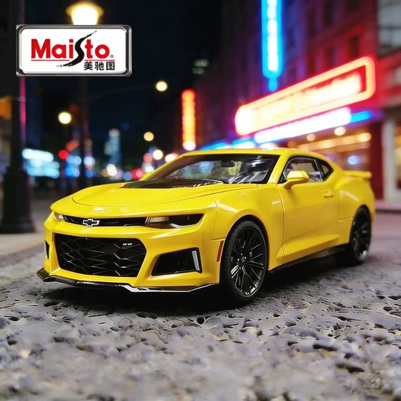 

New Maisto 1:24 Chevrolet Camaro ZL1 Alloy Alloy Sport Car Diecast Metal Scale Car Model Static Collection Children Toy Car Gift