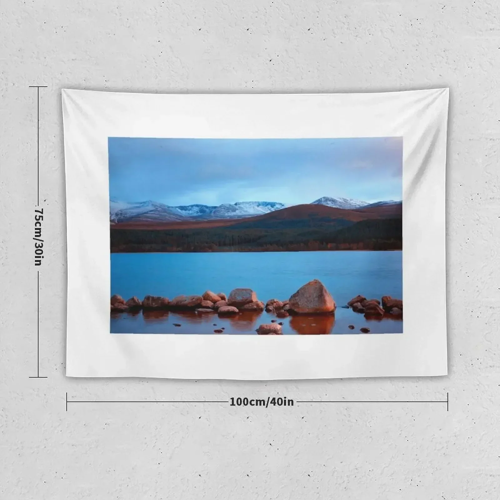 Loch Morlich, Aviemore, Scotland Tapestry Aesthetics For Room Anime Decor Decorative Wall Murals Cute Room Decor Tapestry