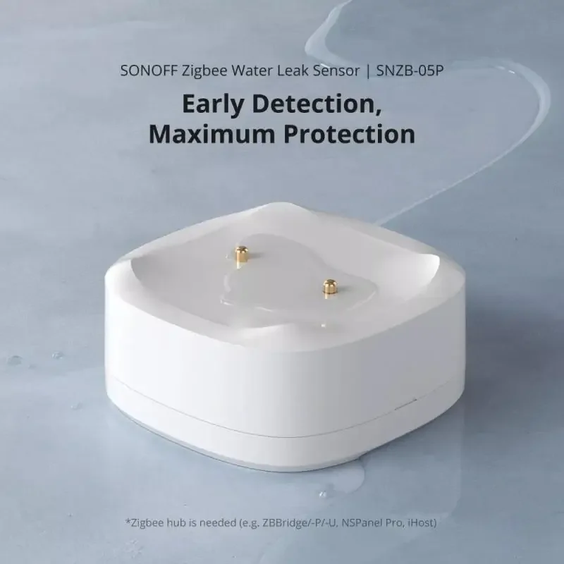 SONOFF SNZB-05P Zigbee 3.0 كاشف تسرب المياه 5 سنوات مدى الحياة IP67 مقاوم للماء التحكم عن بعد المنزل الذكي مع Alexa Google Home
