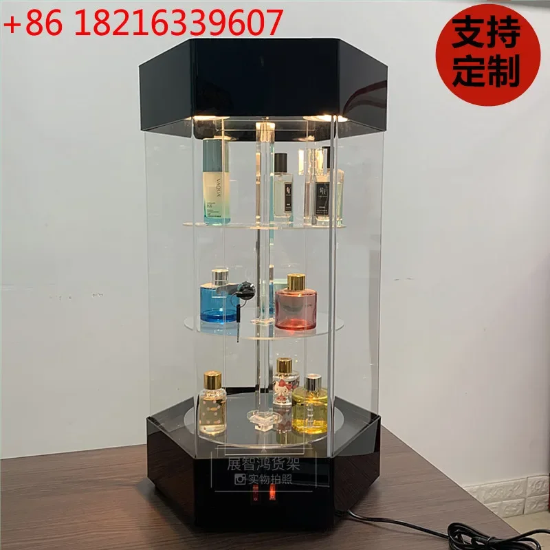 TAO Rotating Shelf Dental Cosmetics Jewelry Gift Sample Display Cabinet Glass Cabinet