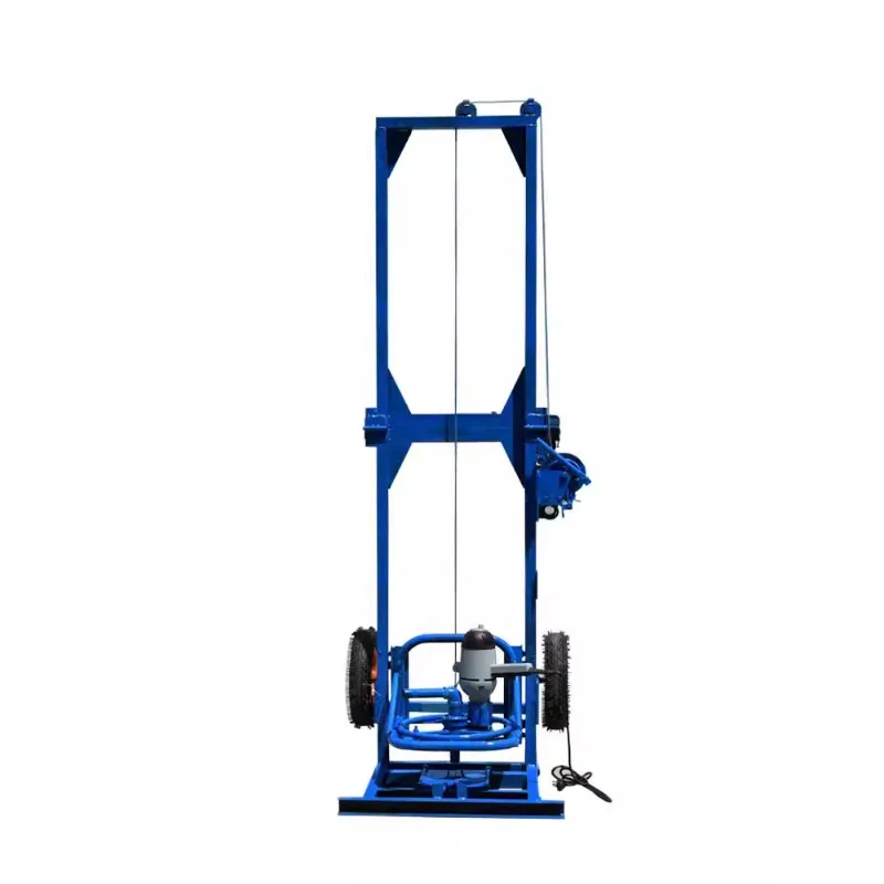 Small portable 2200W rack electric drilling rig cart home complete drilling rig