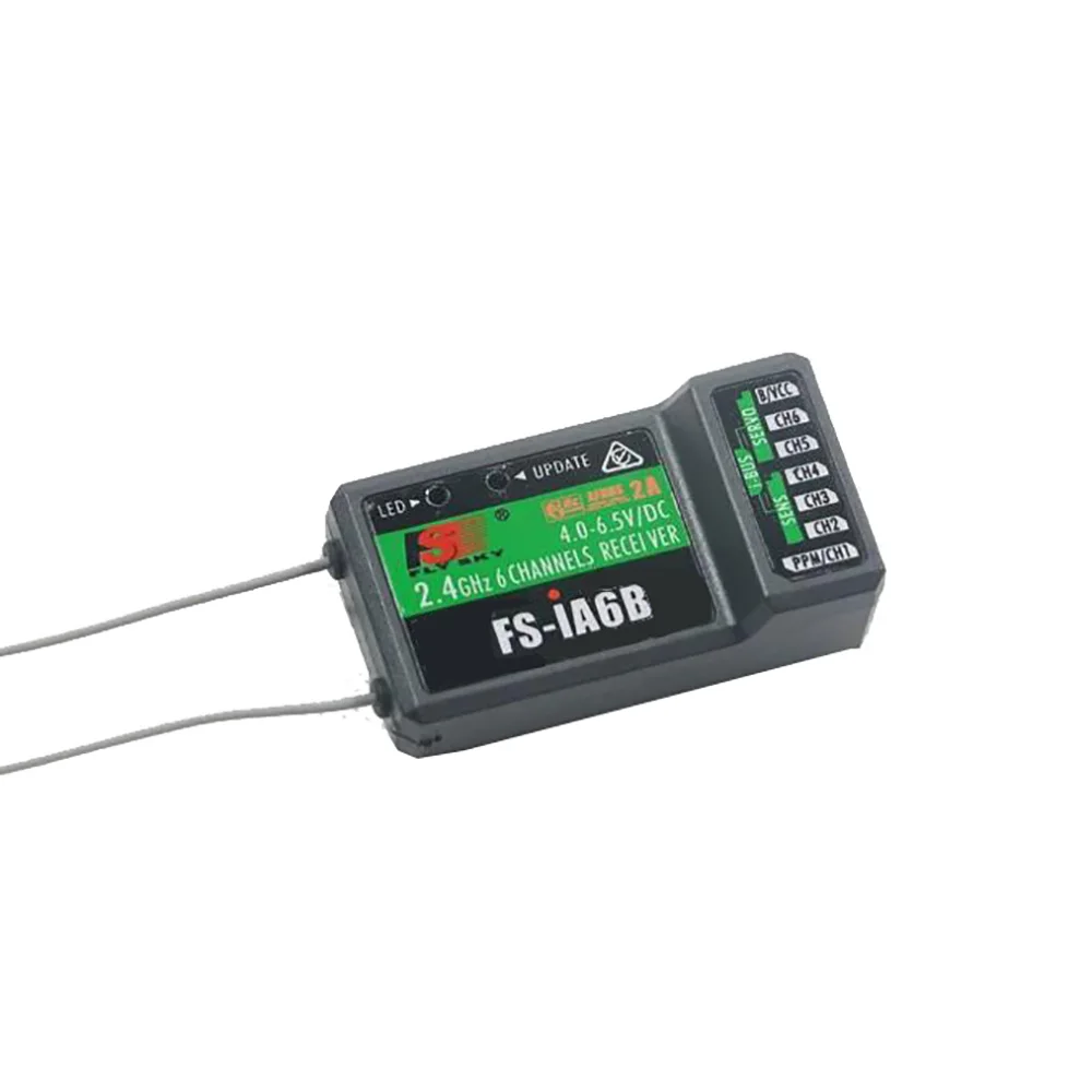 Original Flysky FS-IA6B 6CH 2.4G Dual Antenna RC Receiver Compatibility FS-i6 FS-i6X FS-i6s Transmitte For RC FPV RC Drone