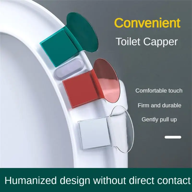 Toilet Handle Lid Flip Portable Toilet Flap Toilet Cover Flap Lifting Device Handle Toilet Lid No Dirty Hand