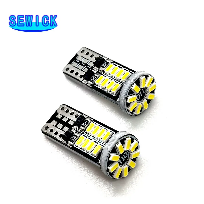 

500X T10 W5W Led Canbus 194 501 168 12V Car Clearance Light 4014Chips Led Reading Dome Interior Light Signal Lamp 6500K